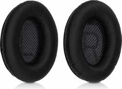 kwmobile 2x oorkussens voor Bose Quietcomfort 15 / QC15 koptelefoons - imitatieleer - voor over-ear-koptelefoon - zwart
