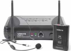 Vonyx STWM711H 1-Kanaals VHF Draadloos Headset Microfoon Systeem