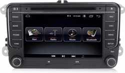 Voltario® Android Volkswagen Autoradio – Groot beeldscherm – GPS – WIFI- iPhone en Android ondersteuning! - RDS – Bluetooth - Passend op VW - SEAT en SKODA