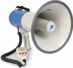 Megafoon - Vonyx MEG060 - Megafoon 60W met USB / SD mp3 speler, sirene en afneembare microfoon
