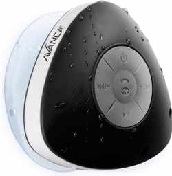 Avanca Bluetooth Waterdichte Wireless Speaker - Douche Speaker - Waterproof - Zwart