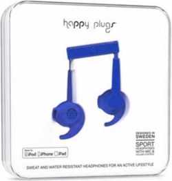 Happy Plugs Hoofdtelefoon In-ear Sports MFI Cobalt