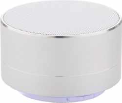 Xd Collection Speaker Bluetooth Led 7,1 Cm Staal Zilver 2-delig