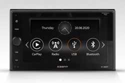 Xzent X-227 | 2-DIN autoradio met met DAB+, USB, BT, Apple CarPlay en HDMI - Headunit