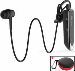 Link Dream - Bluetooth Headset - Headset met Microfoon - Draadloze Oordopjes - 24 uur Gesprekstijd - Bluetooth 5.0 - Verbinden met 2 Toestellen - Incl. Opbergcase - Zwart